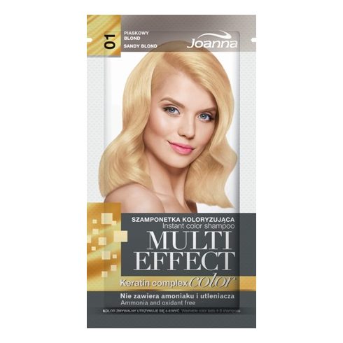 Joanna Multi Effect kimosható hajszínező 01 HOMOK SZŐKE 35g