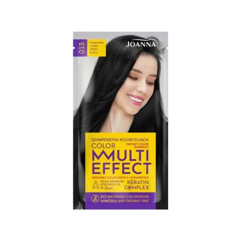 Joanna Multi Effect kimosható hajszínező 013 ÉBENFEKETE 35g