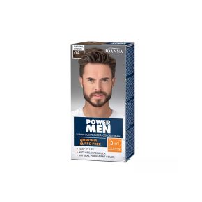   Joanna 3:1-ben színező krém férfiaknak hajra, szakállra és bajuszra 04 Természetes barna