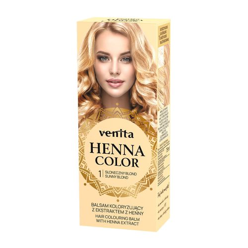 Venita Henna Color hajszínező balzsam 1 napszőke 75ml