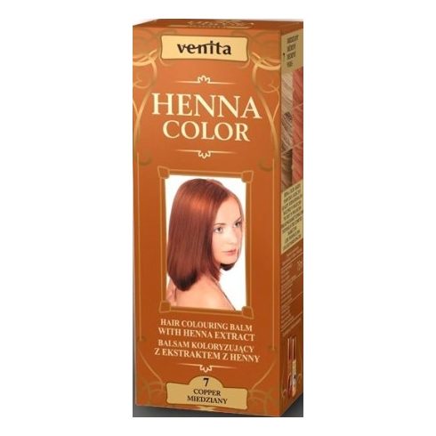 Venita Henna Color hajszínező balzsam 7 Rézvörös 75ml