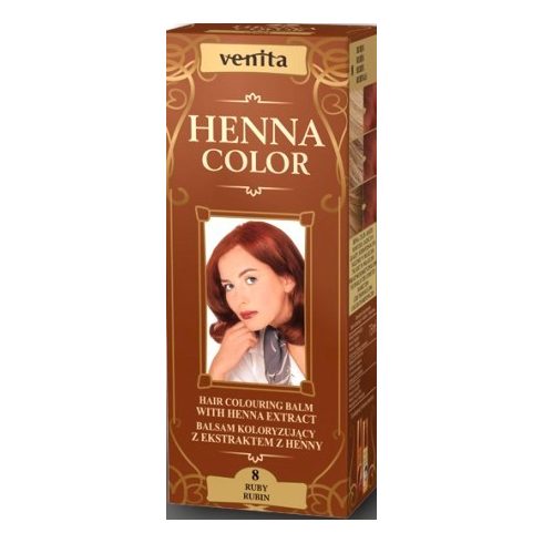 Venita Henna Color hajszínező balzsam 8 Rubinvörös 75ml
