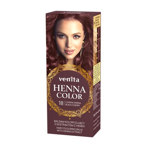 Venita Henna Color hajszínező balzsam 18 Fekete meggy 75ml
