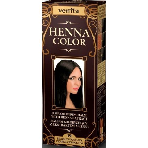 Venita Henna Color hajszínező balzsam 19 Fekete csokoládé 75ml