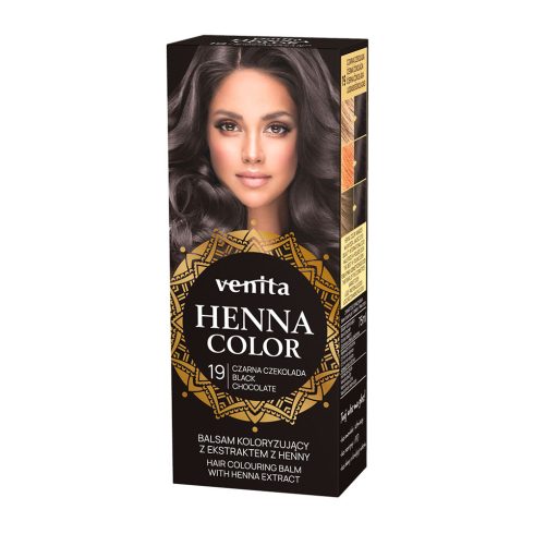 Venita Henna Color hajszínező balzsam 19 Fekete csokoládé 75ml