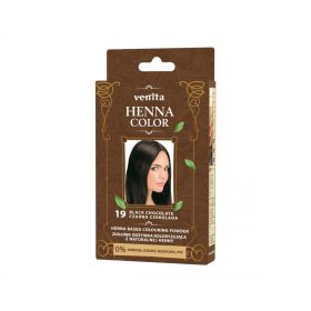   Henna alapú természetes hajszínező por 19 Fekete csokoládé 25g
