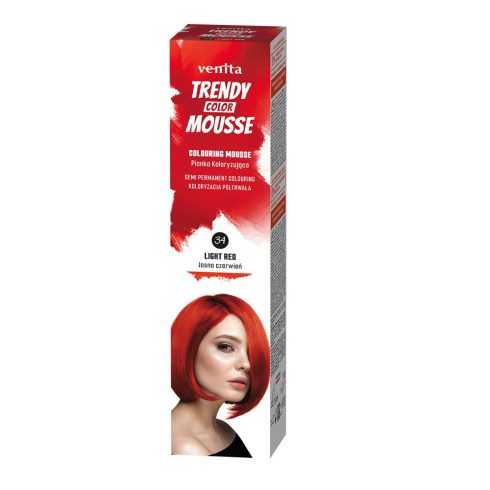 Venita Trendy Color Mousse ammóniamentes hajszínező hab tűzvörös (34) 75ml