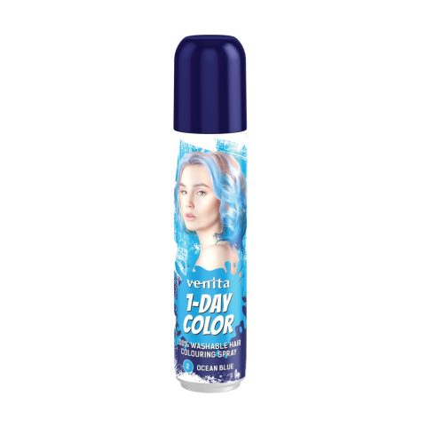 Venita 1-Day Color hajszínező spray világoskék (ocean blue) 50ml