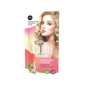   Venita Multicolor ammóniamentes hajszínező sampon 7.0 természetes szőke 40g