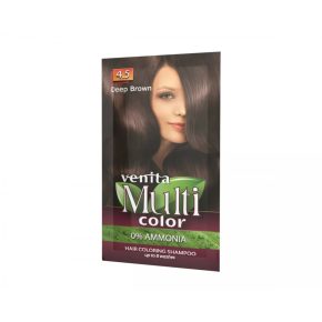   Venita Multicolor ammóniamentes hajszínező sampon 4.5 mélybarna 40g