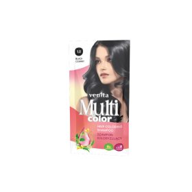   Venita Multicolor ammóniamentes hajszínező sampon 1.0 fekete 40g