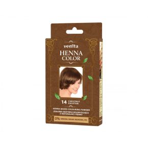   Henna alapú természetes hajszínező por 14 gesztenye barna 25g