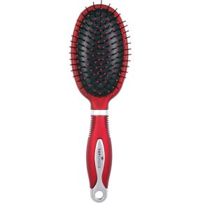   Bordó színű ovális hajkefe-bontókefe műanyag fogakkal (63145)