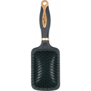   Fekete-arany színű hajkefe-bontókefe műanyag fogakkal (63312)