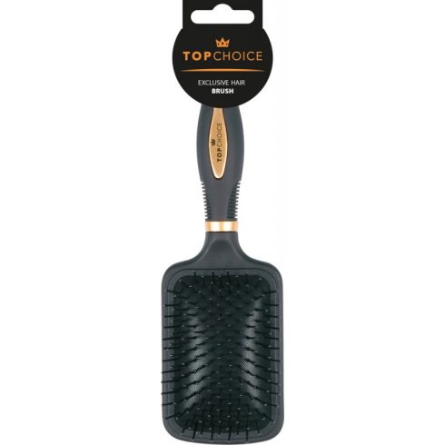 Fekete-arany színű hajkefe-bontókefe műanyag fogakkal (63312)