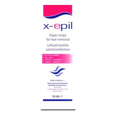 X-epil szőrtelenítő textilcsík gyantázáshoz 50db