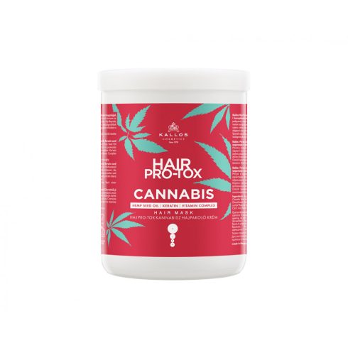 Kallos Hair Pro-tox Cannabis hajpakoló krém Kendermagolajjal 1000ml
