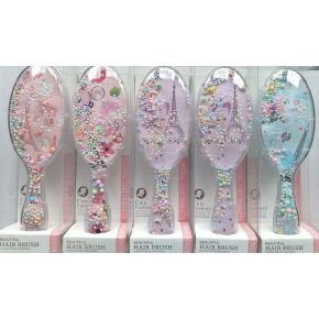 Csajos hajkefe vidám bogyókkal 20cm