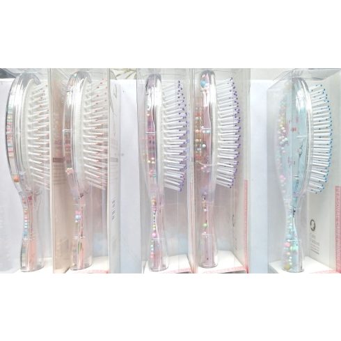 Csajos hajkefe vidám bogyókkal 20cm