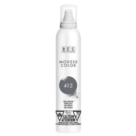 BES Mousse Color 412 (élénkszürke) színezőhab 200 ml 