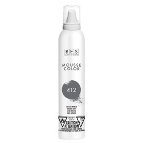 BES Mousse Color 412 (élénkszürke) színezőhab 200 ml 