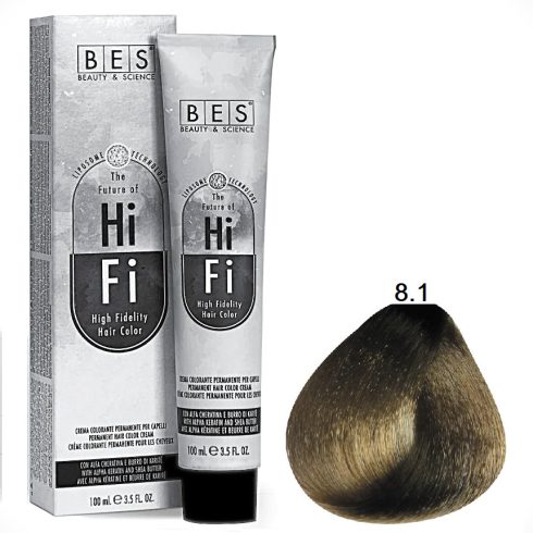 BES HI-FI hajfesték 8.1 hamvas világosszőke 100ml