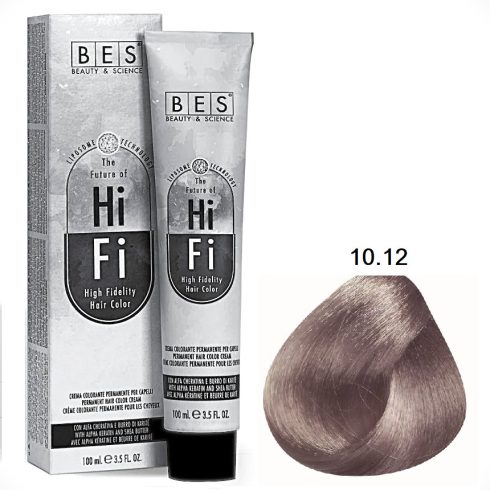 BES HI-FI hajfesték 10.12 ultra világos hamvas platinaszőke 100ml