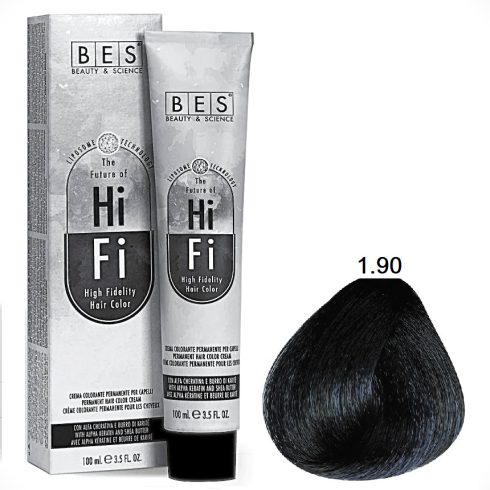 BES HI-FI hajfesték 1.90 kékesfekete 100ml