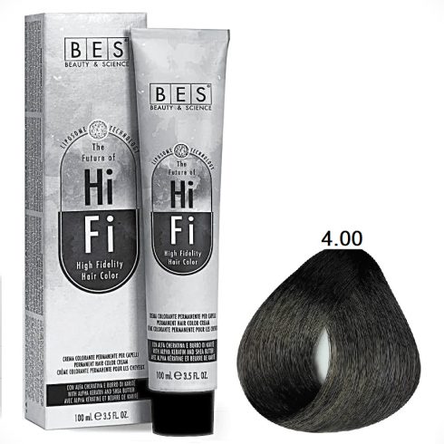 BES HI-FI hajfesték 4.00 intenzív gesztenyebarna 100ml