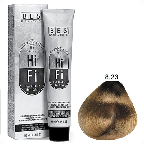 BES HI-FI hajfesték 8.23 lilás aranyló világosszőke 100ml