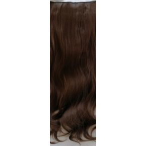 Kávébarna 4 csatos 50cm hosszú szintetikus póthaj 70g