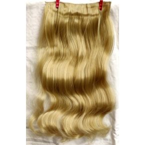   Világosszőke 5 csatos 60cm hosszú szintetikus póthaj 100g