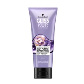   Gliss hamvasító 2:1-ben hajpakolás Purple Repair Mask 200ml